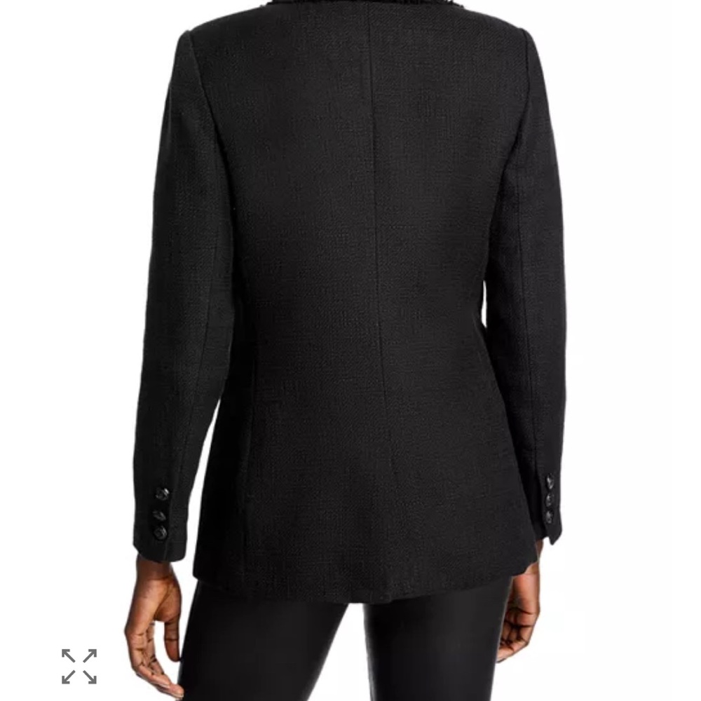 EUC Karl Lagerfeld Textured Black Jacket - Picture 4 of 11